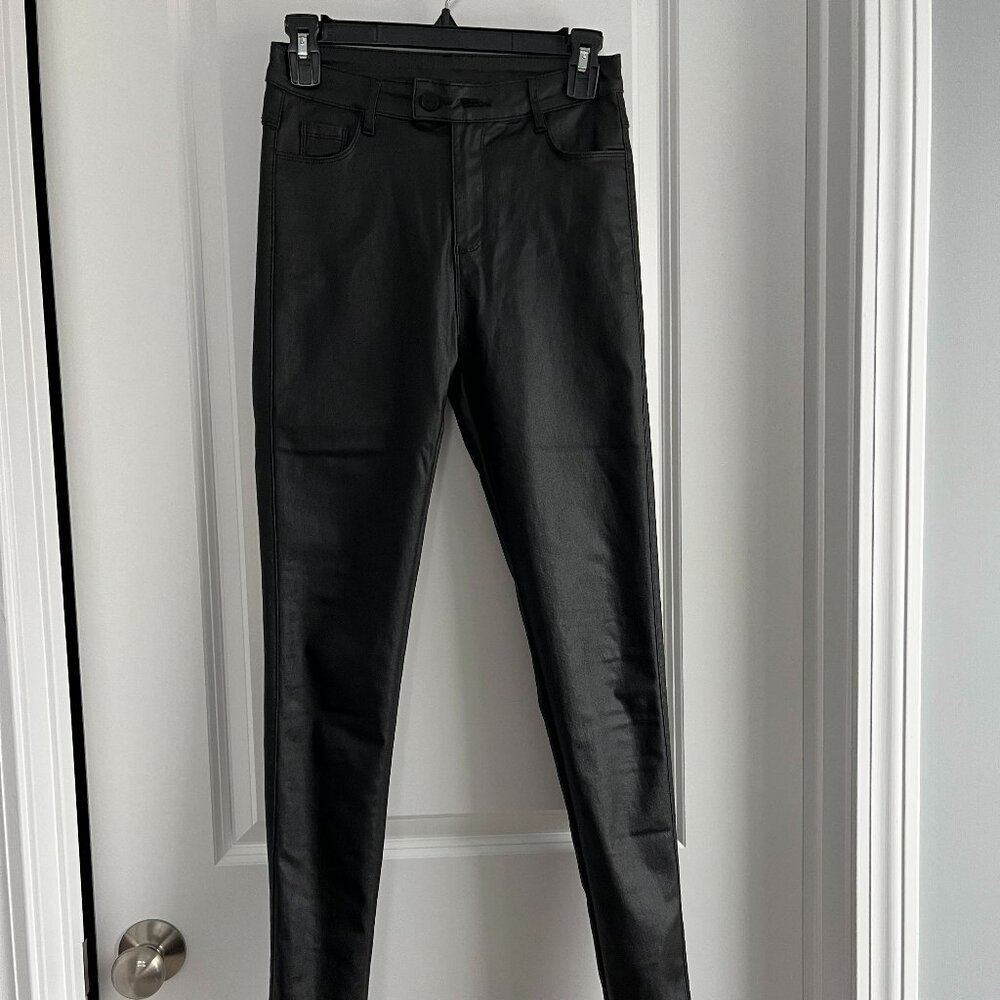 Black pleather pants